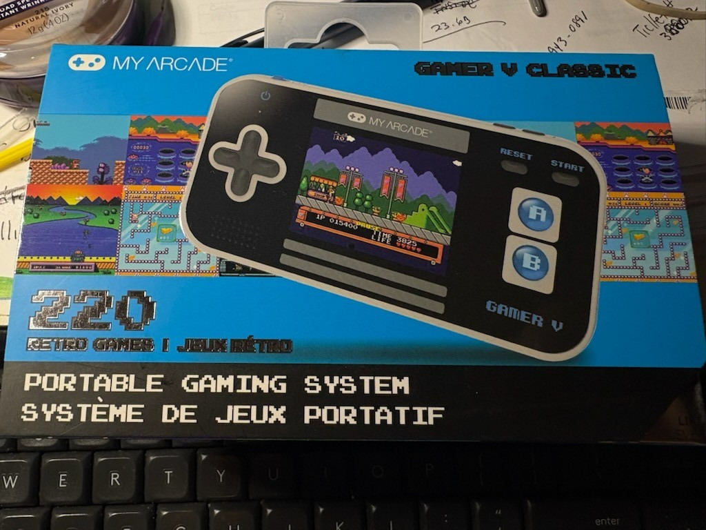 🎮 My Arcade GAMER V CLASSIC 220 Games 🩶Gray & BLUE BRAND 🆕 ✅ SEALED