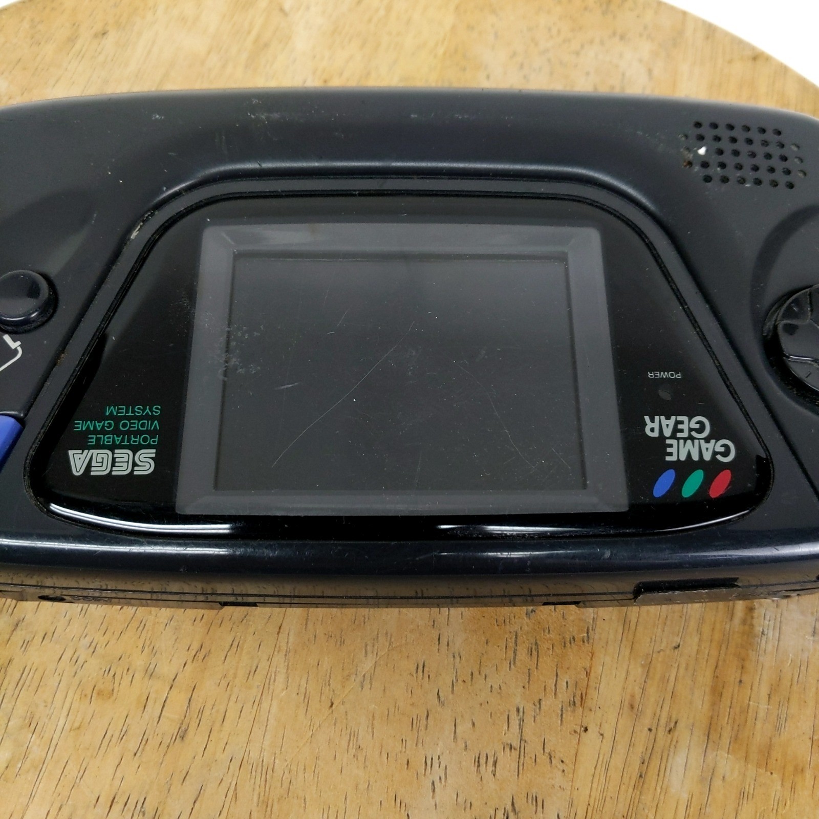 Sega Game Gear 2110 Handheld Console Black Parts Repair Corrosion Untested