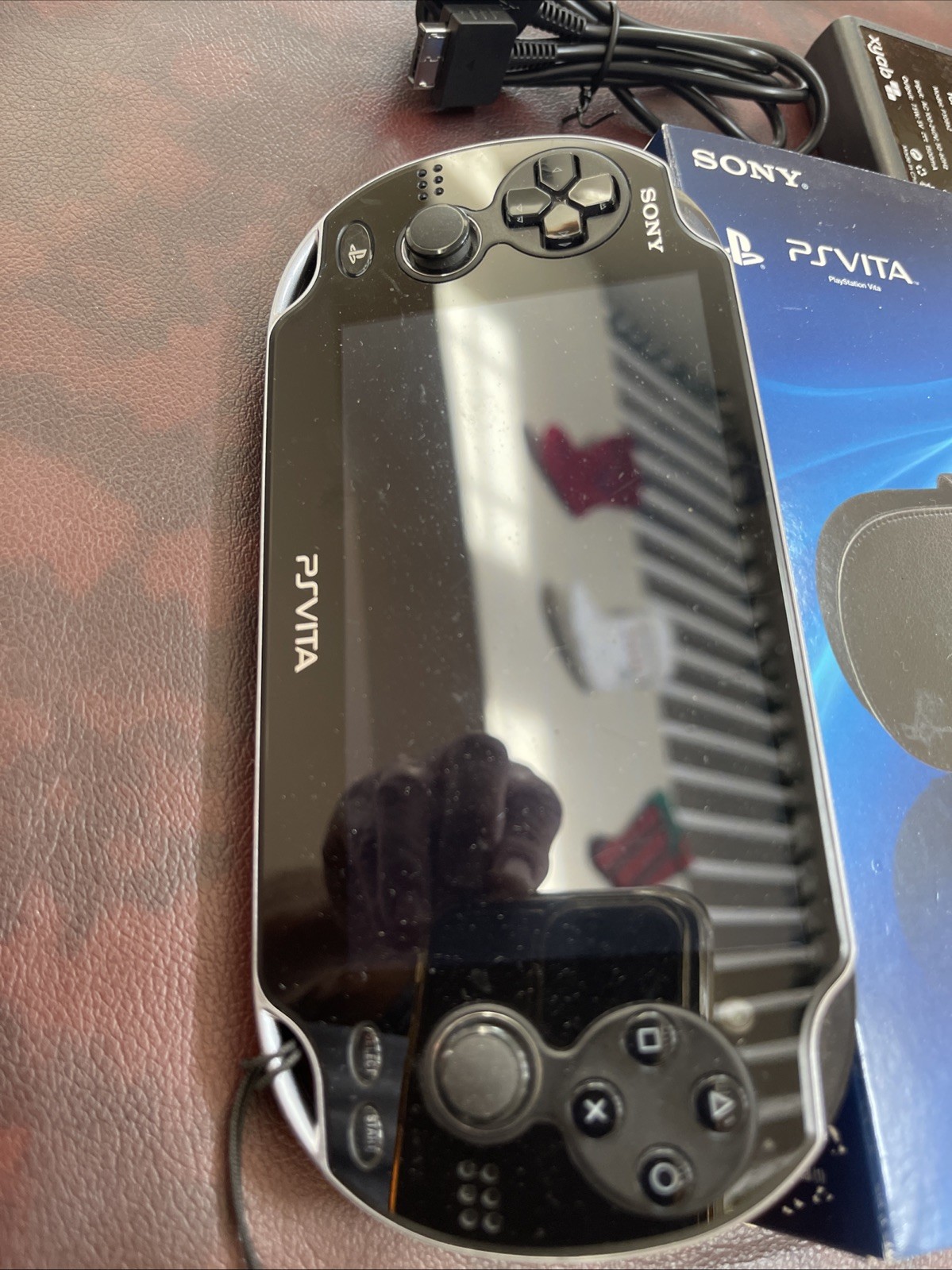 PS Vita PCH-1101 OLED With Charger And Carrying Case Official Product Case