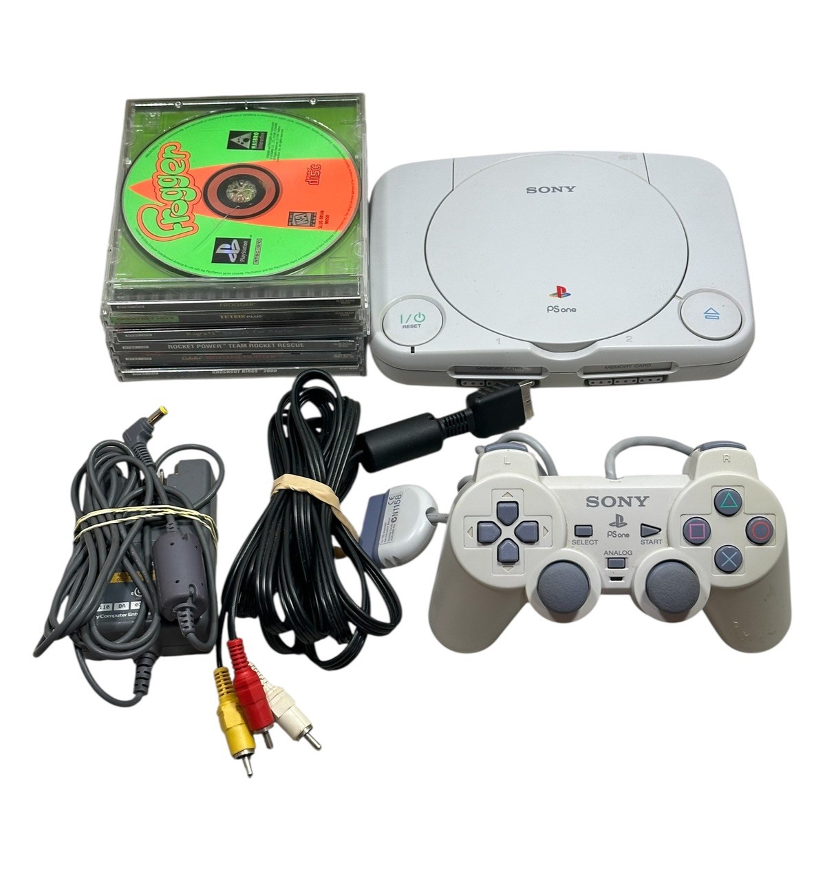 Sony PSOne Slim White Console PS1 (SCPH-101) Console System OEM Bundle – Tested