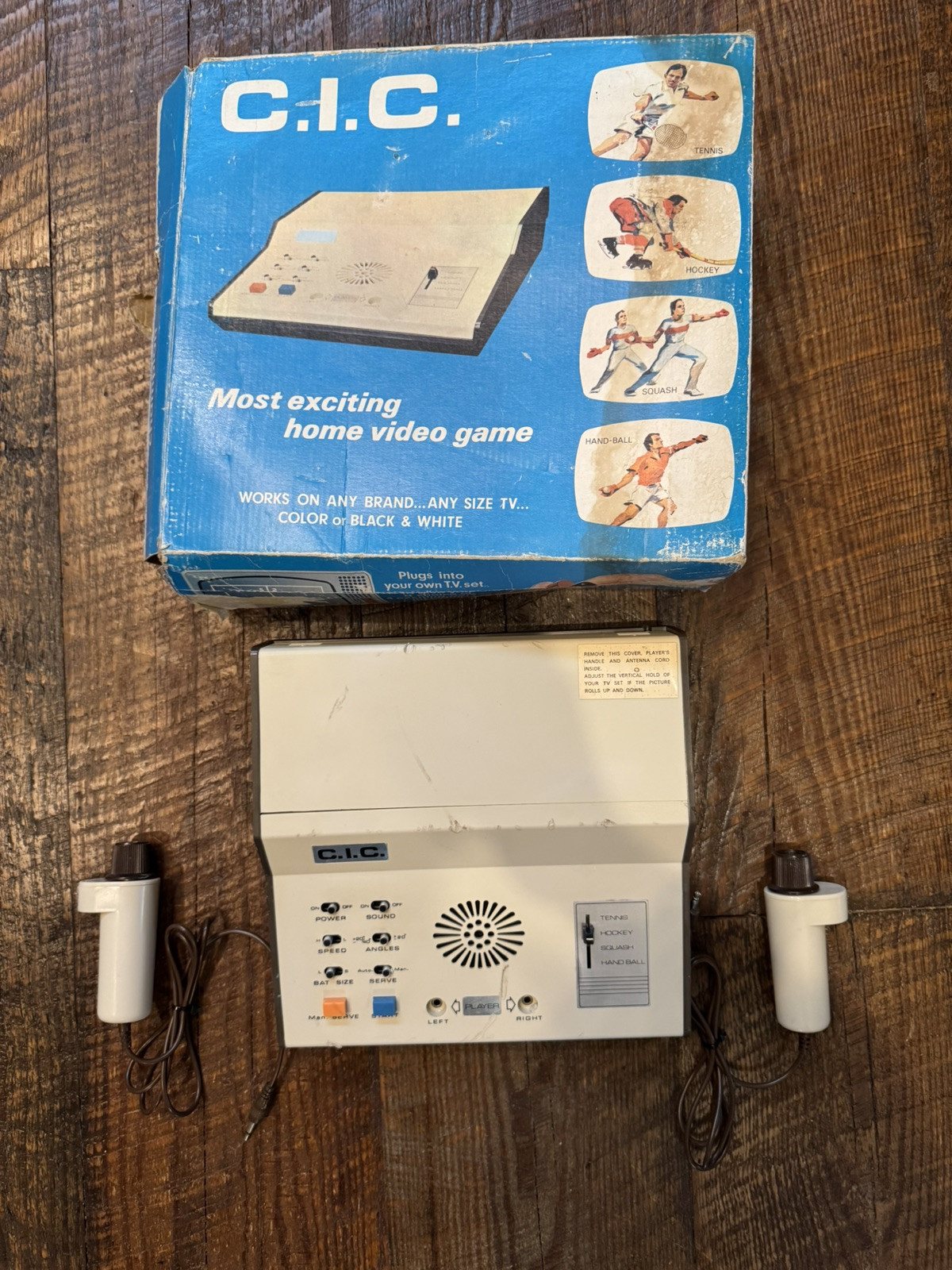 VTG C.I.C. Home Video Game System + Controllers In Original Box Retro Gaming