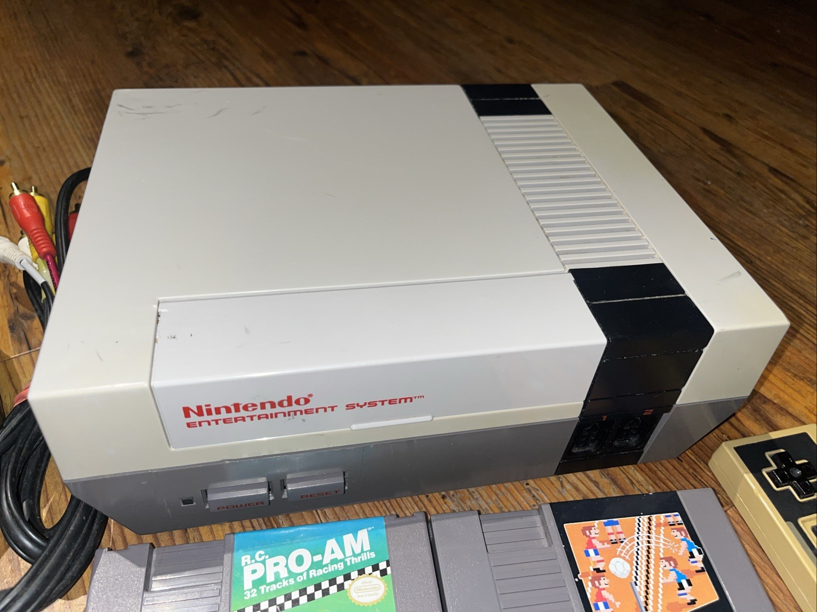 Nintendo NES System Bundle – Oem Power Cord + Authentic Games – Tested – VIDEO