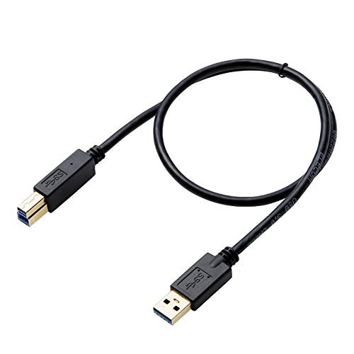 ELECOM USB3.0 Cable AB type HDD 0.5m Black DH-AB3N05BKfrom JP