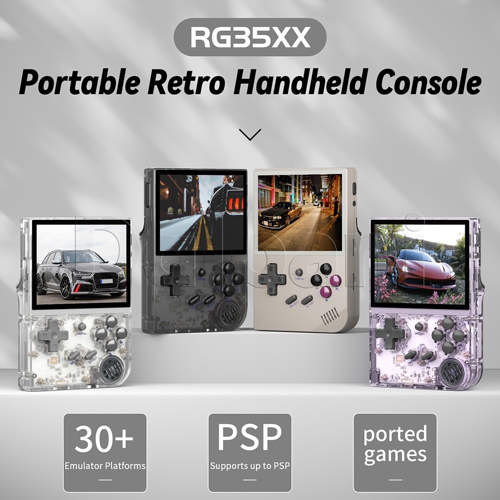 RG35XX Plus 2024 Anbernic Purple Retro Game Console 3300mAh Linux System