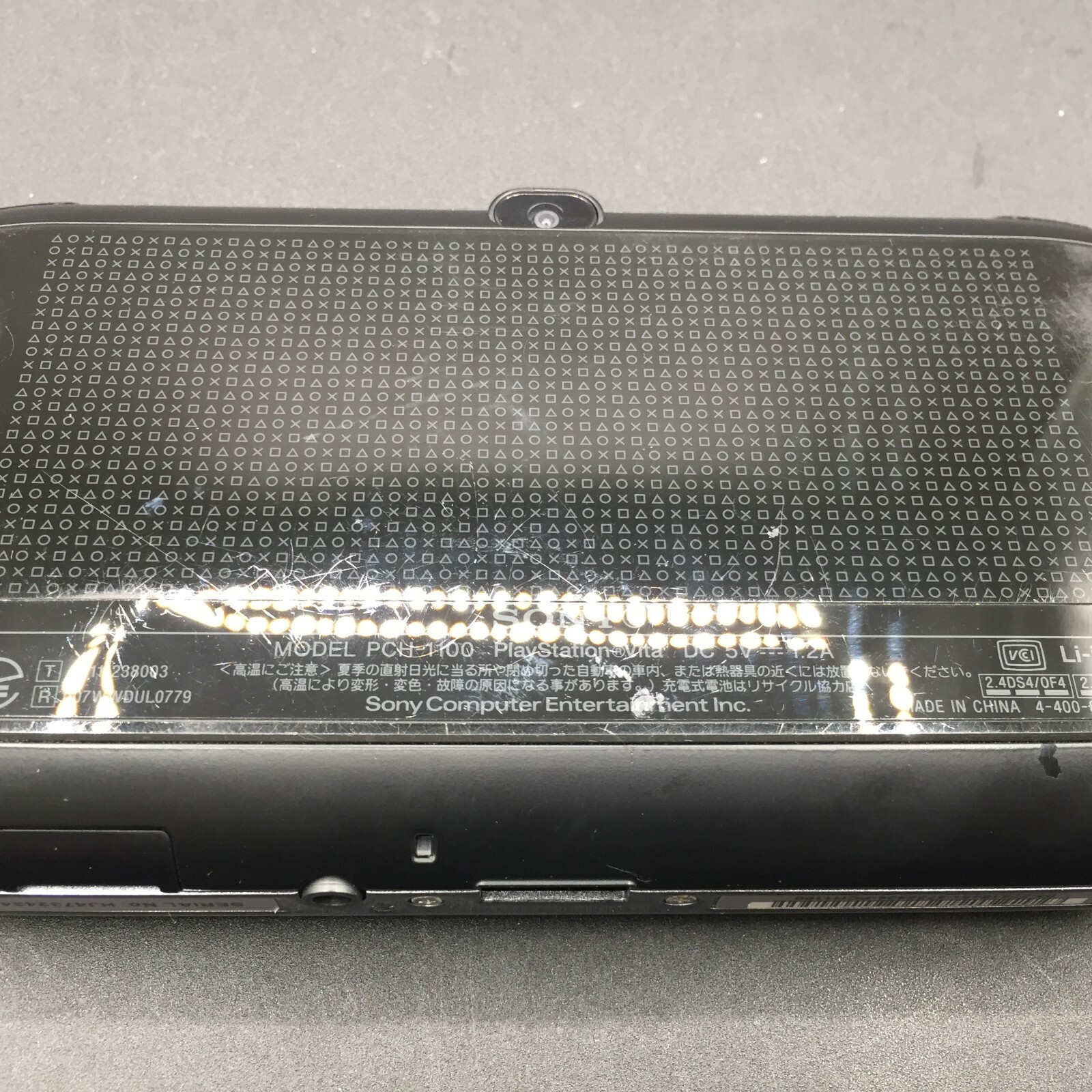 【Very Good】Sony PS Vita PCH-1100 Crystal Black 3G/Wi-Fi Model Console only #Toy0
