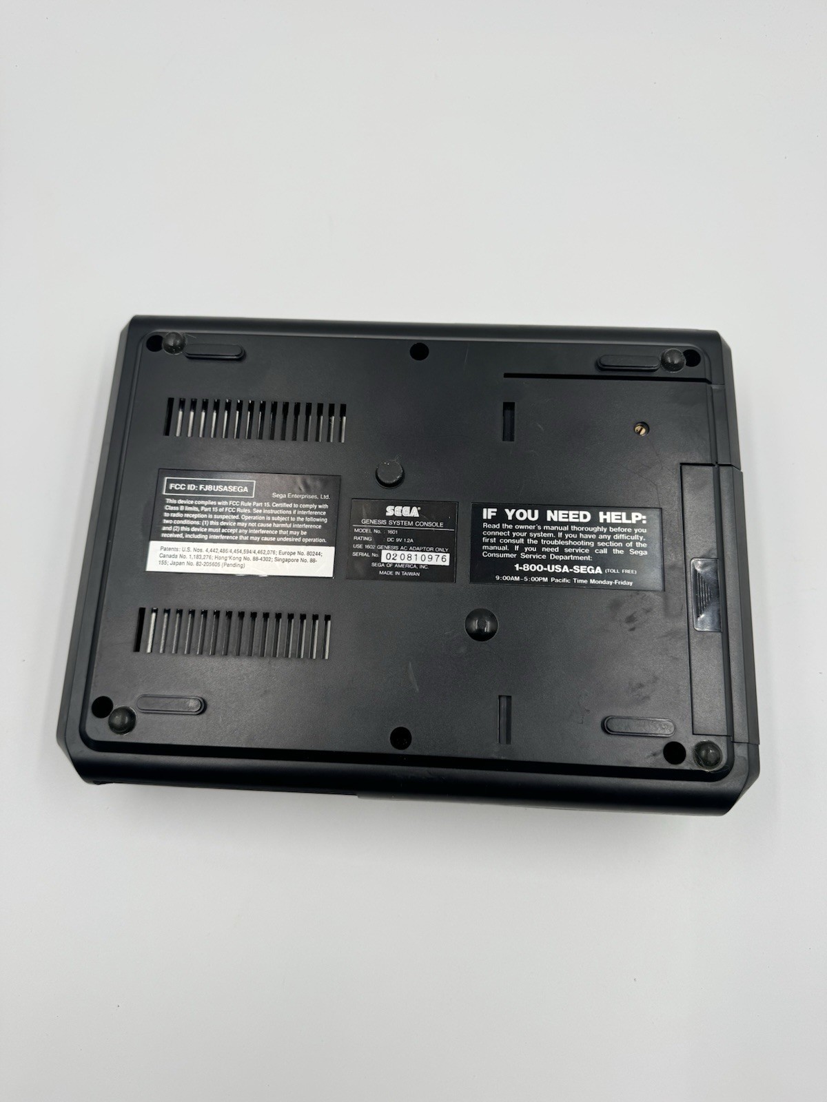 Sega Genesis Model 1601 Gen 1 Console System Tested