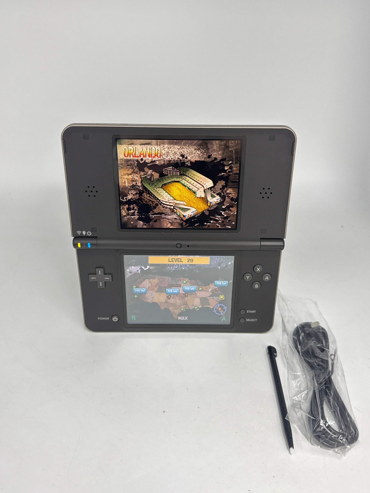 Nintendo DSi LL UTL-001 Brown Console #412 w/ Stylus & Charger BAD DISPLAYS AS I
