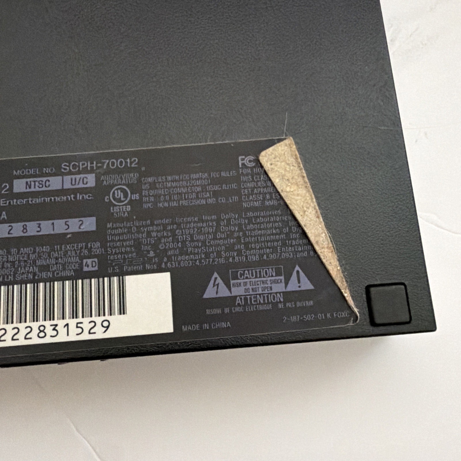Sony PlayStation 2 PS2 Slim – SCPH-70012 – Console,controller & Cords – Tested