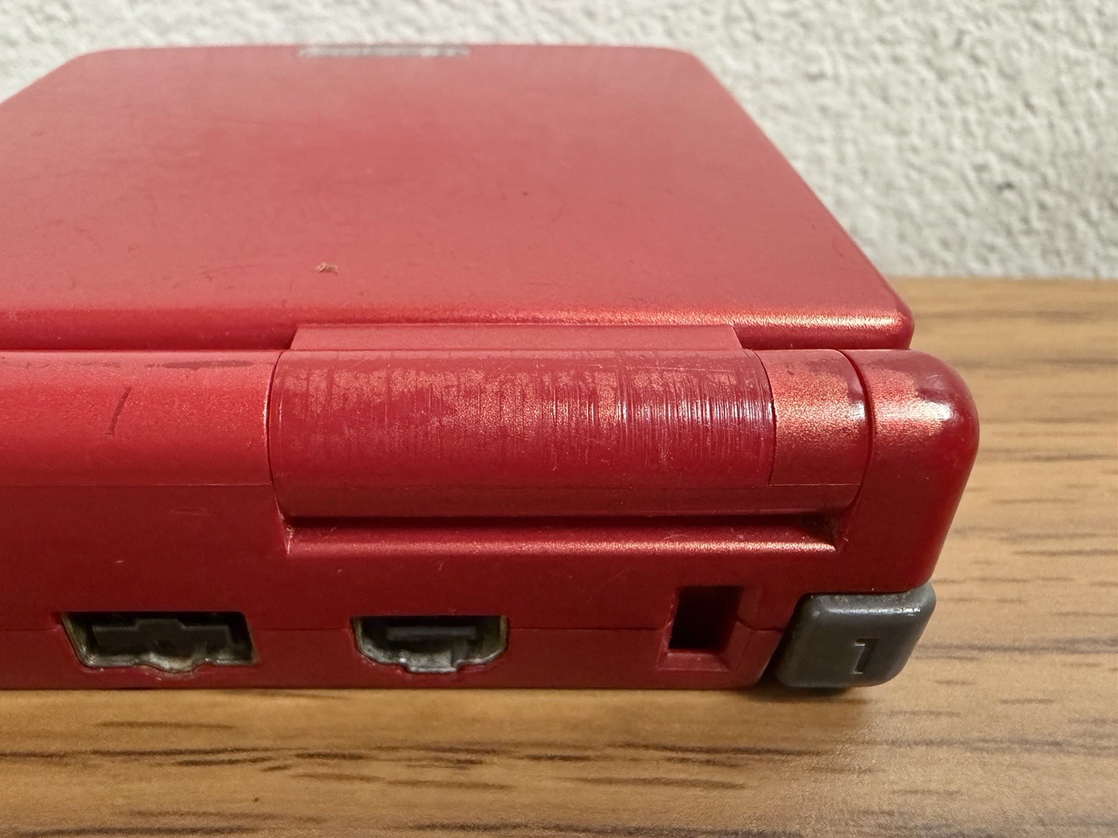 Nintendo Game Boy Advance SP Console (AGS-001) Flame Red Tested – No Charger