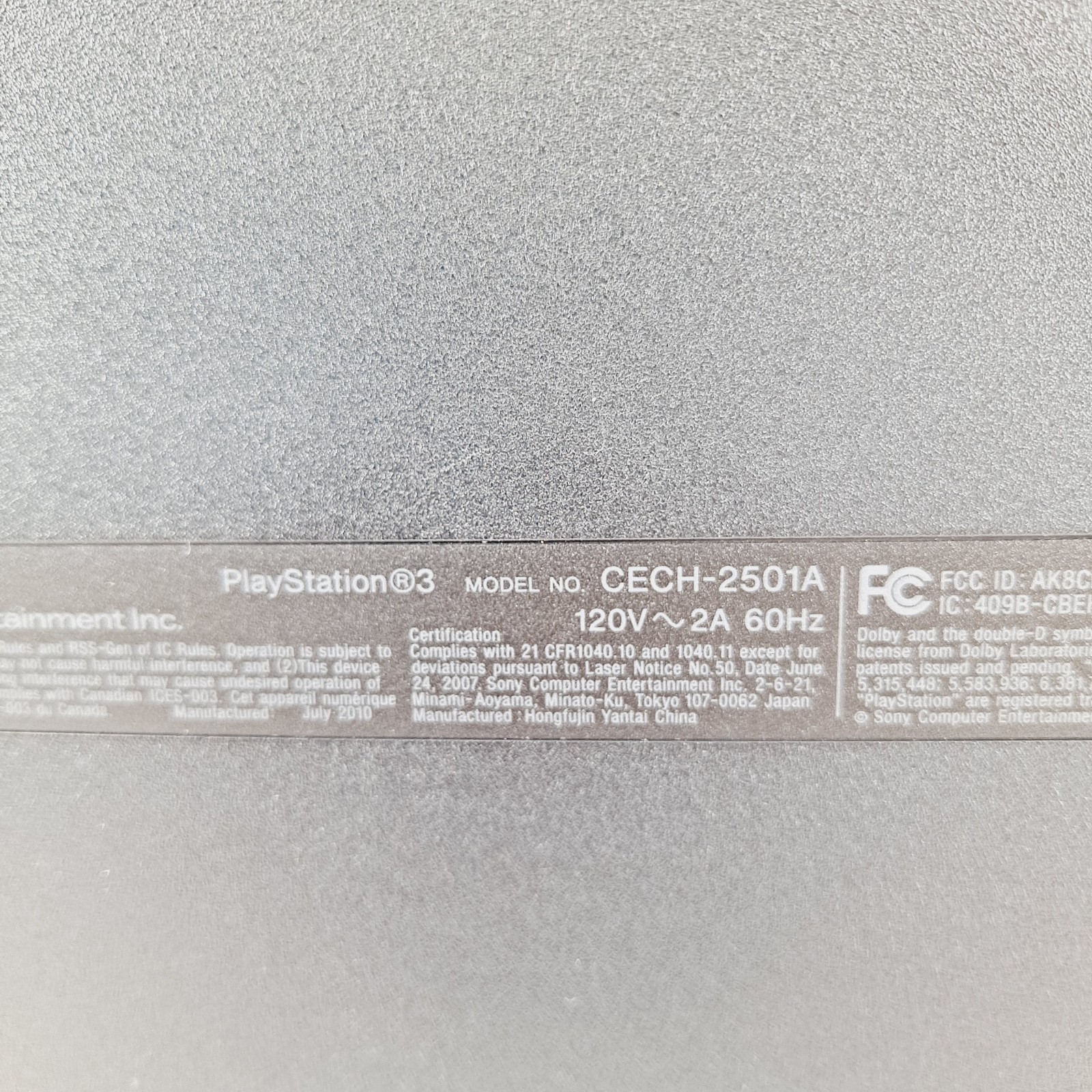 Sony PlayStation 3 Slim 160GB CECH-2501A Console PS3 Tested Works
