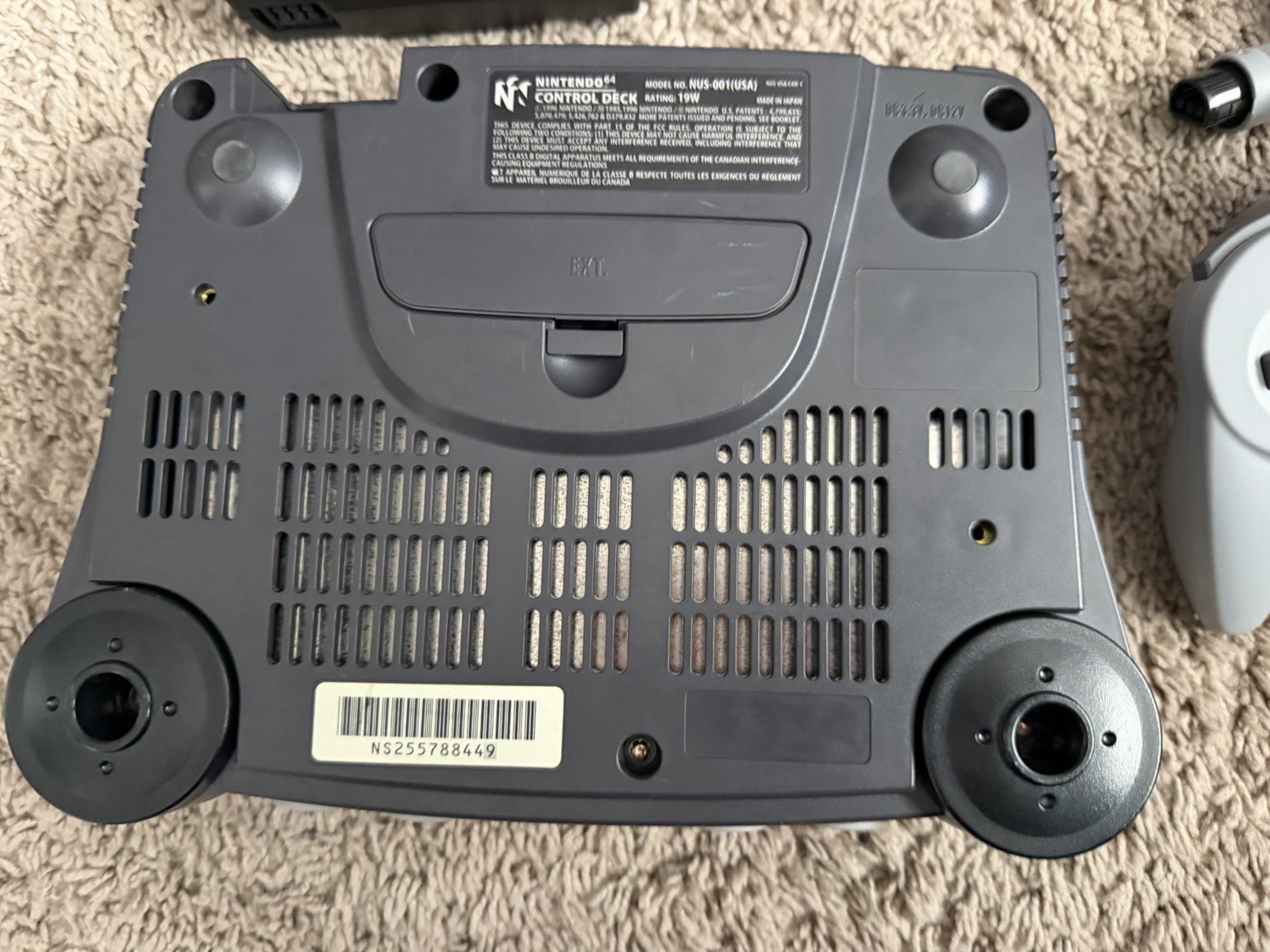 Nintendo 64 N64 NUS-001 (USA) Console System w/ Controller, Cables TESTED/WORKS