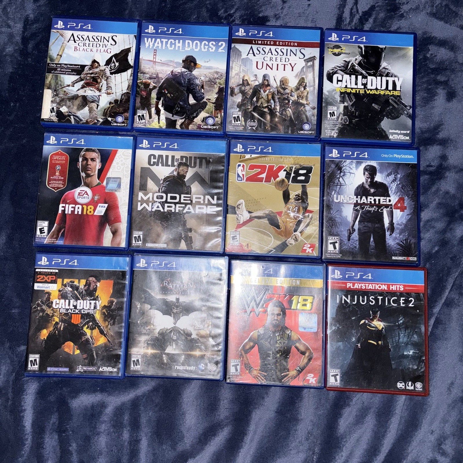 Sony PlayStation 4 1TB Game Console – Jet Black And 12 Games Includes