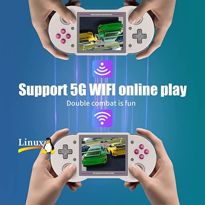 RG353PS Plug & Play Video Games 128G Tf Card RG353PS Handheld Game with 3.5-i…