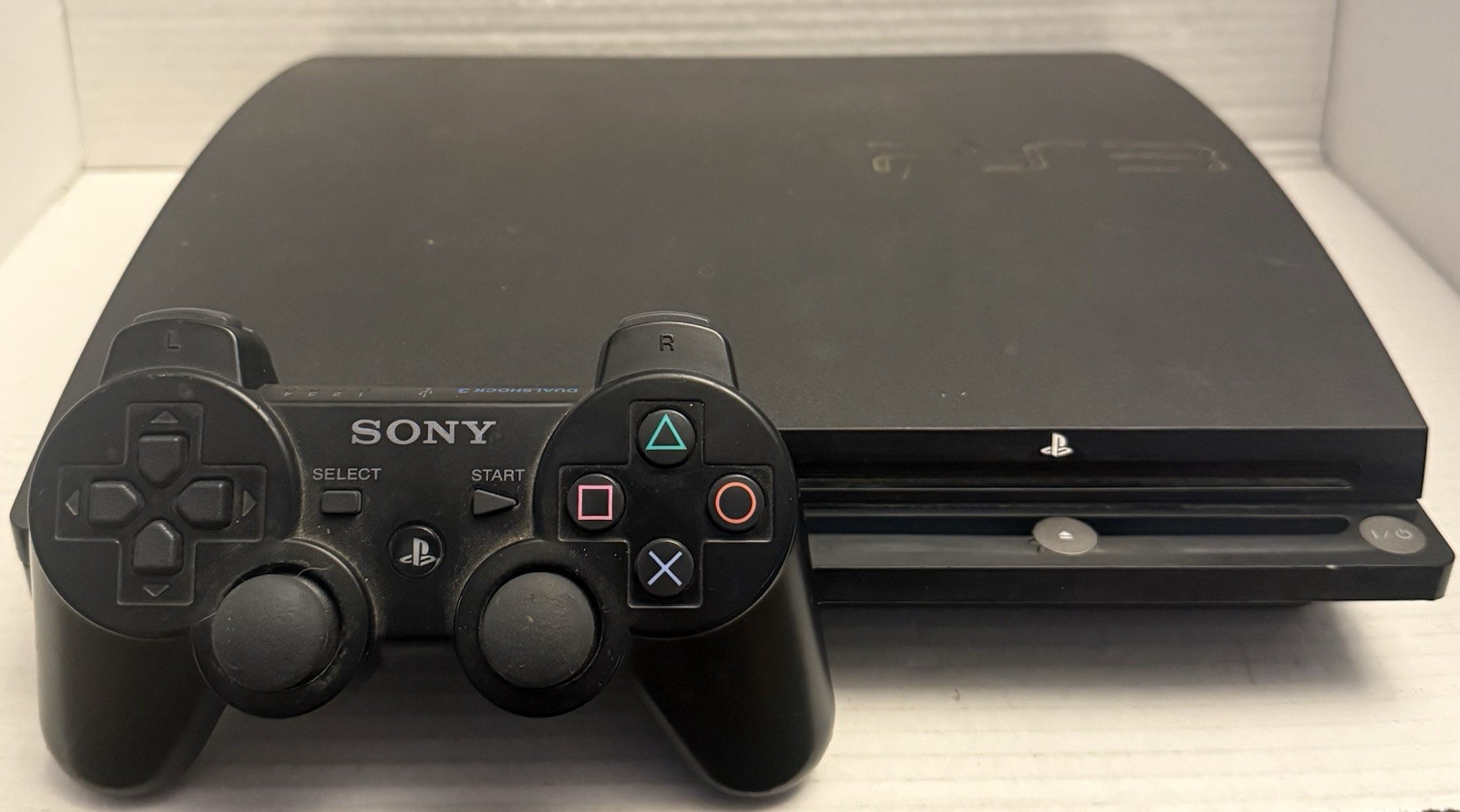 Sony PlayStation 3 Slim Console 120GB (CECH-2001A) Controller & All Wires Tested