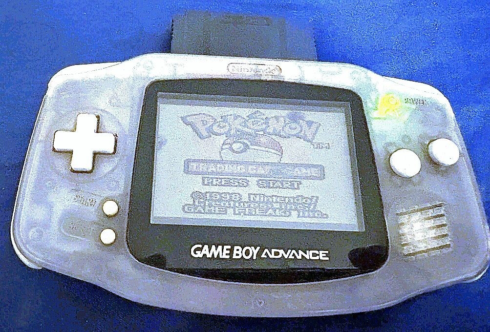 VINTAGE NINTENDO Glacier GBA Console Bundle: 12 Games 🟨 Pokemon Yellow ✅ TESTED