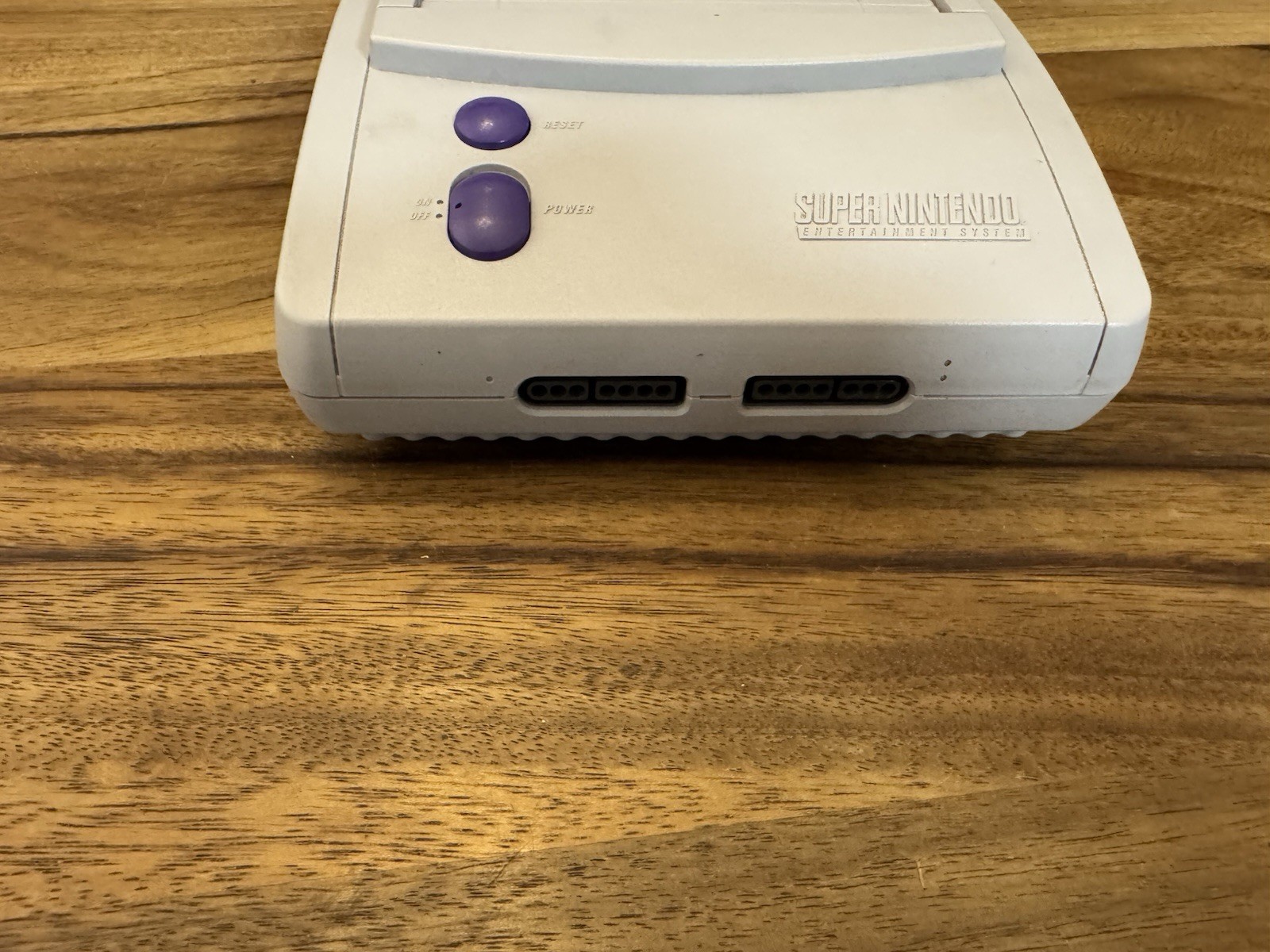 Super NES Nintendo SNES Jr Mini Control Deck-Gray TESTED WORKING-No Foam
