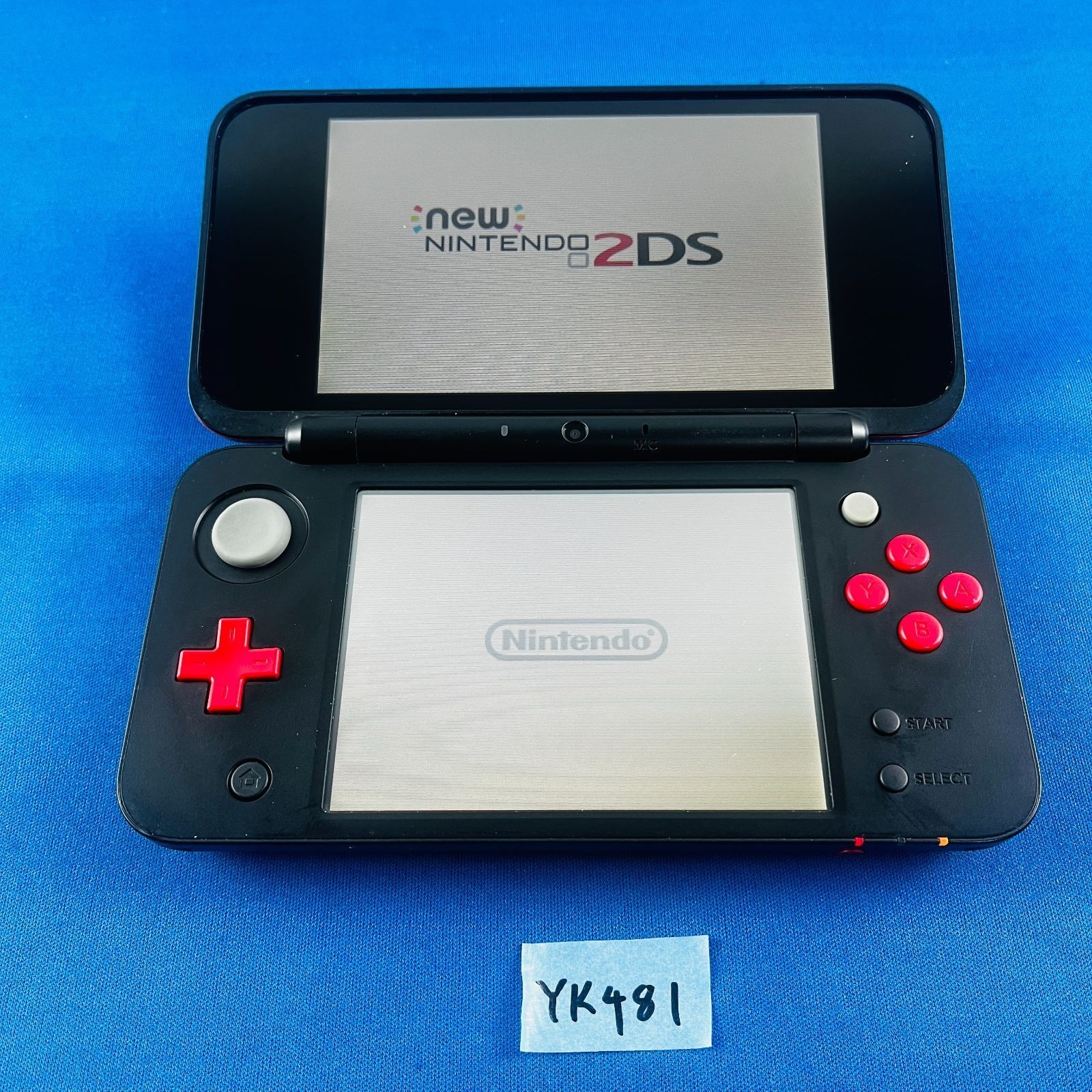◇YK481Nintendo 2DS LL Mario Kart 7 Pack Console Black Red Japan Tested Work