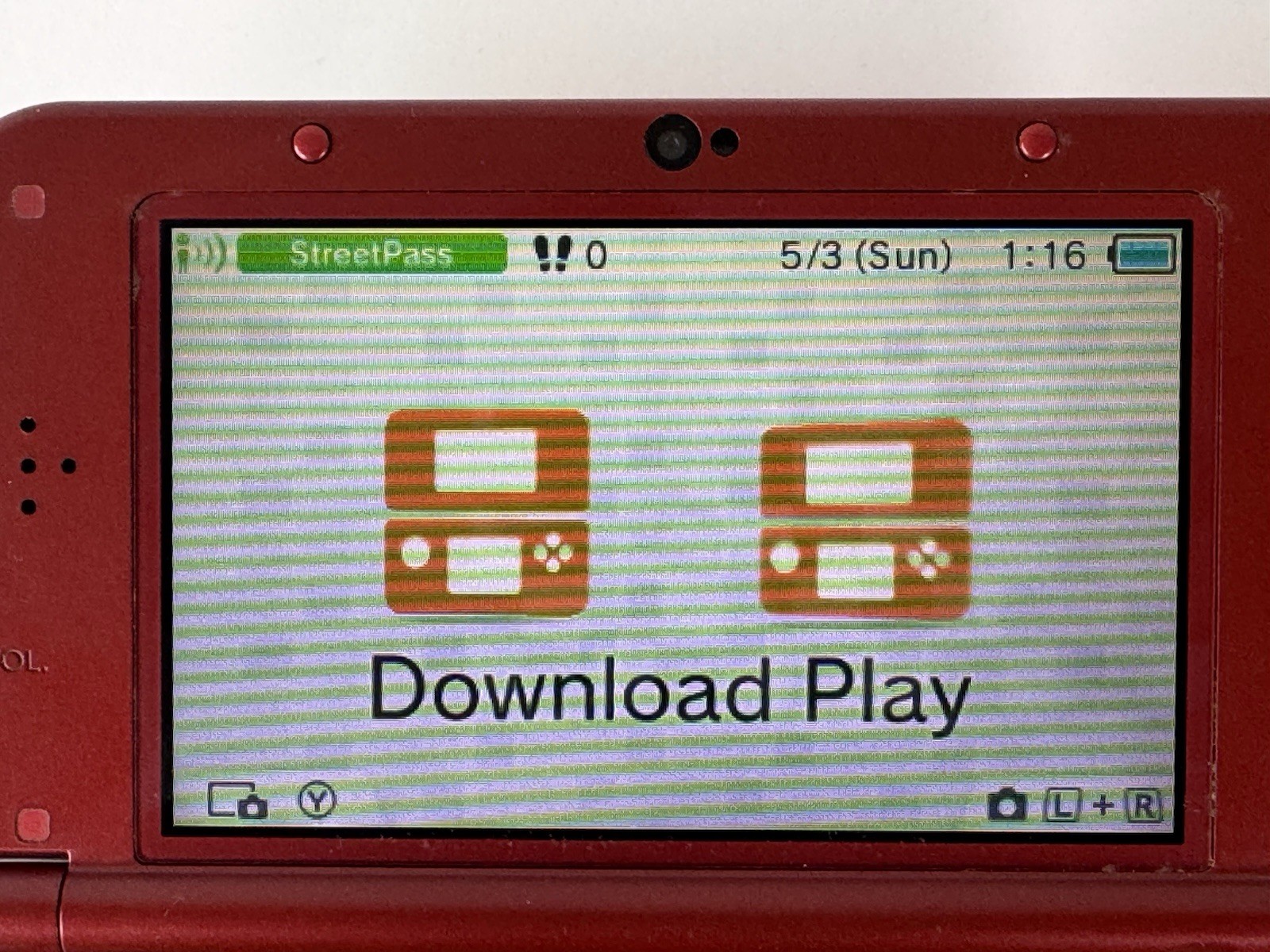 New Nintendo 3DS LL/XL – In English – Metallic Red – 64gb-w/new charger