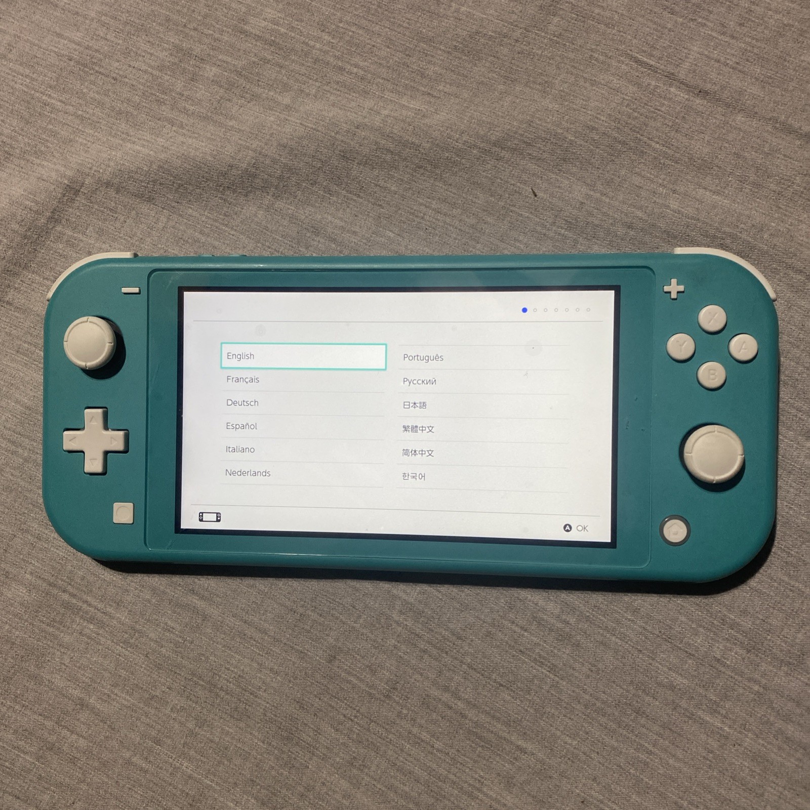 Nintendo Switch HDH-001 Lite Blue W/ Case + Cable