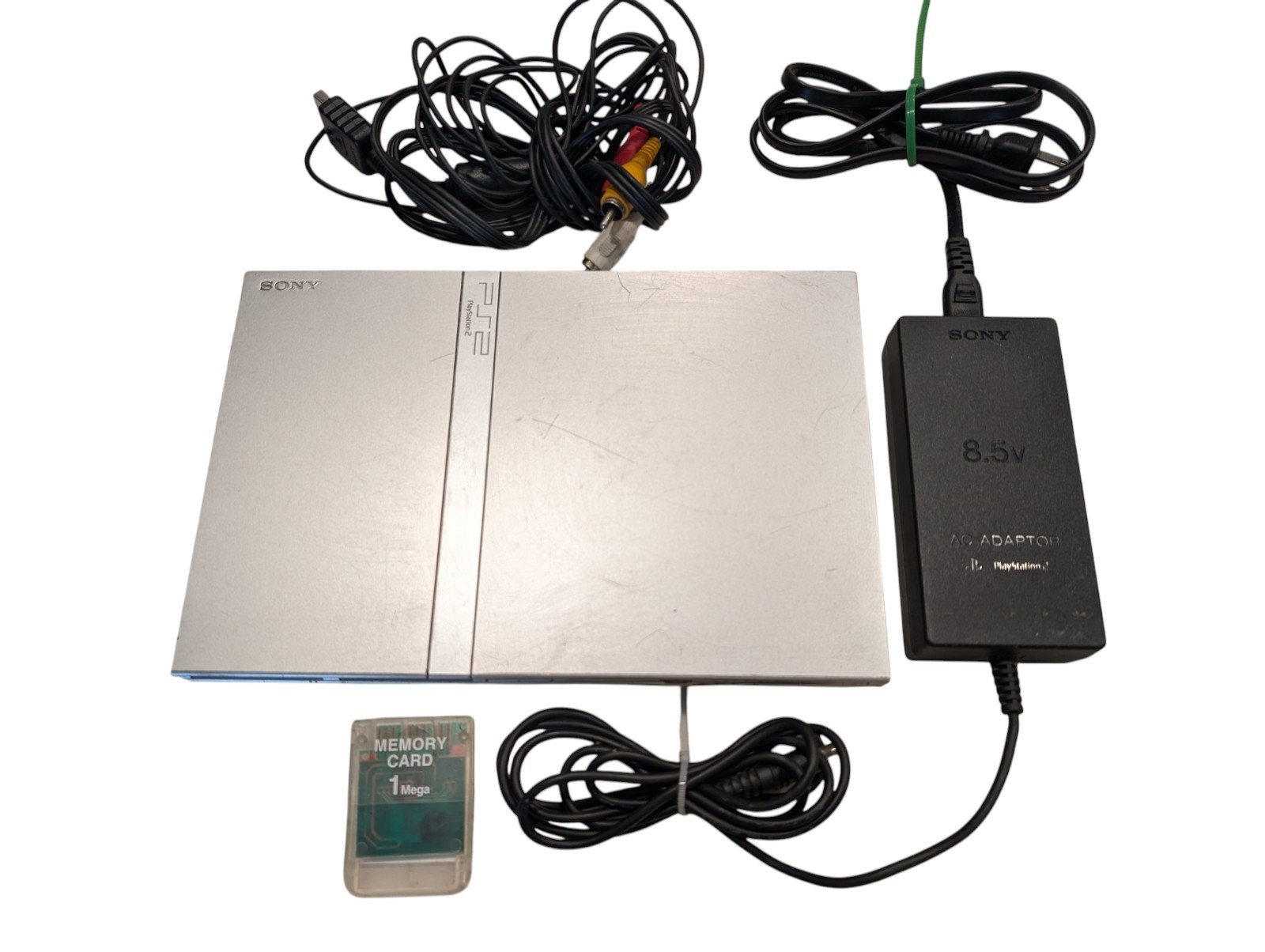 Sony PlayStation 2 PS2 Slim Silver SCPH-79001 UNTESTED NO CONTROLLER
