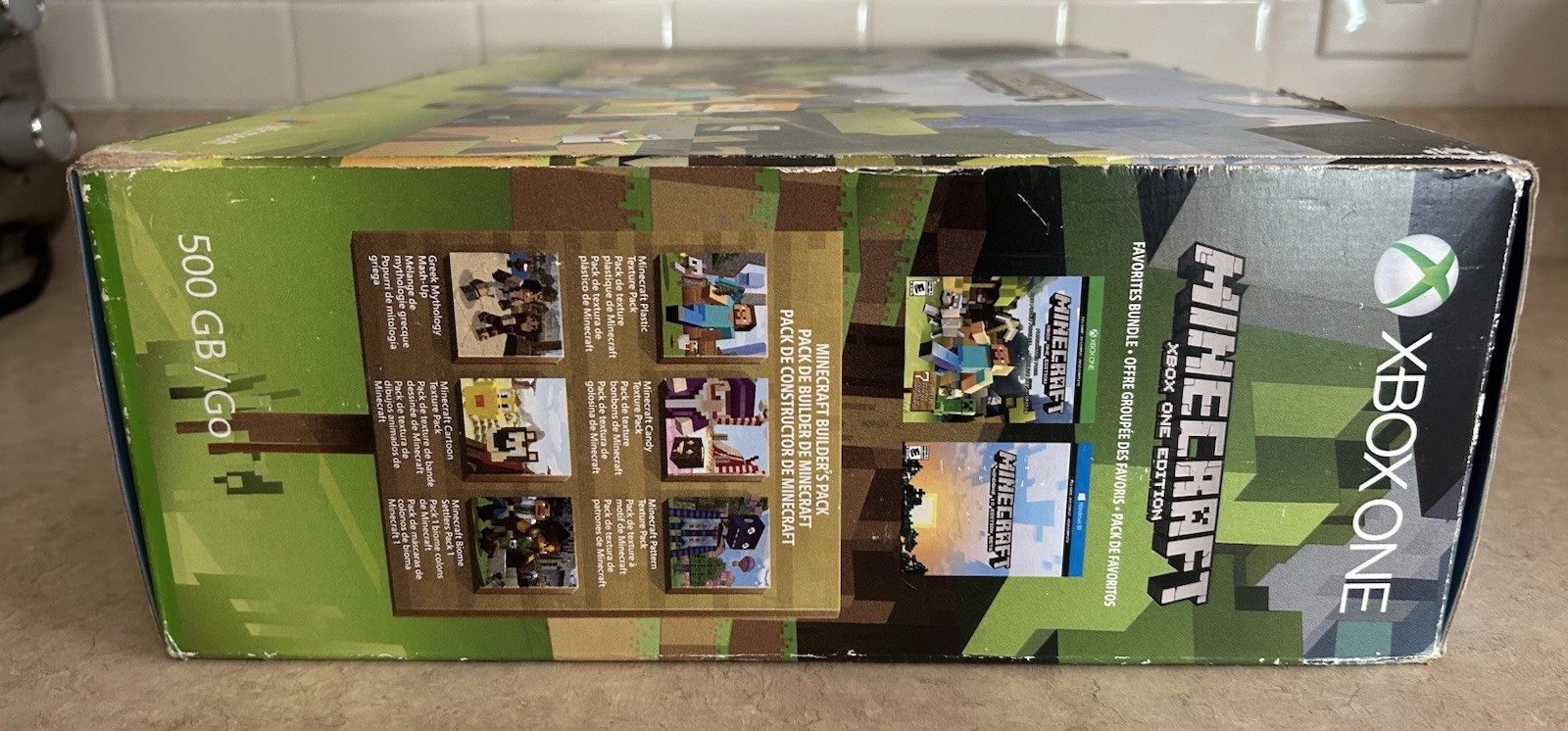 Microsoft Xbox One S White 500 GB Minecraft System Bundle *BOX AND INSERTS ONLY*