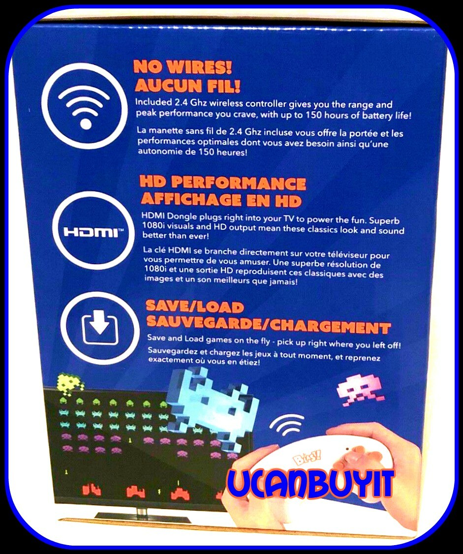 Legends Flashback Blast 12 Electronic Games w/Controller Space Invaders & More!