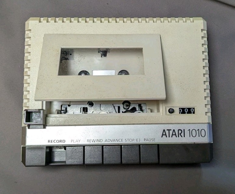Rare Atari 1010 Program Recorder Untested As Is Record Button Broken Off See Im