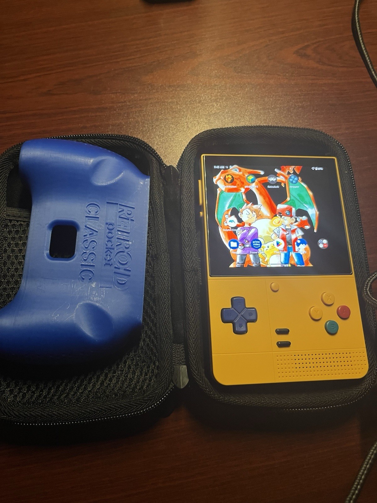 Retroid Pocket Classic Handheld Emulator 6GB RAM, 128GB, PKM Yellow w/ extras.
