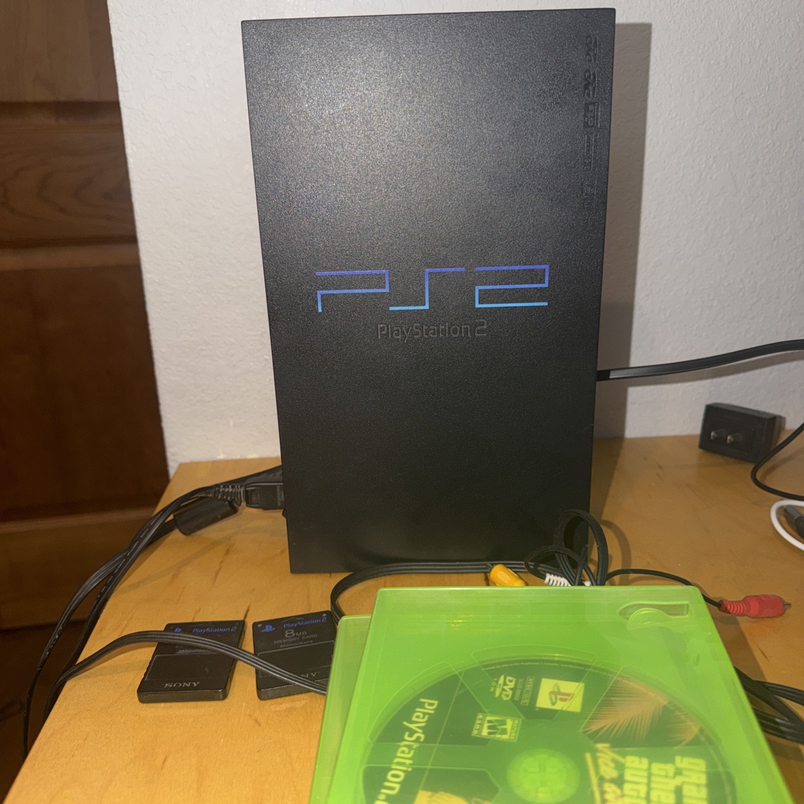 Sony PlayStation 2 PS2 Fat Console + Power & AV Cable&Extras -Tested And Working