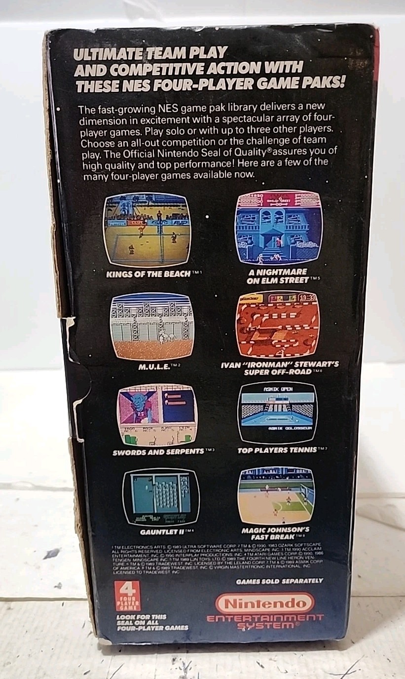 NES Sports Set Nintendo Entertainment System Console OriginalBox Untested Ass Is