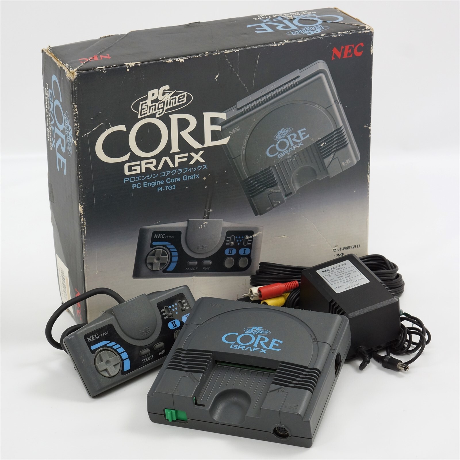 PC-Engine CORE GRAFX Console Boxed PI-TG3 Tested System JAPAN Game 9Z696236A