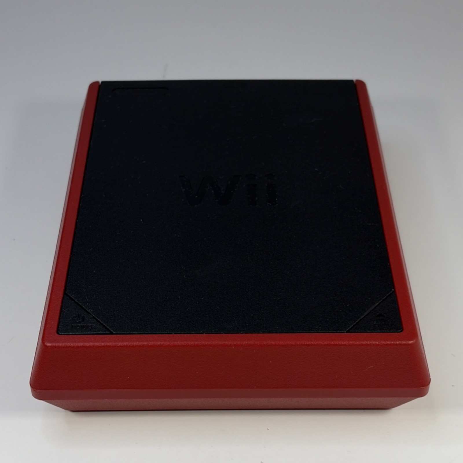 Nintendo Wii Mini Red Black Console Motion Control w/ Controller, W Mario Game!