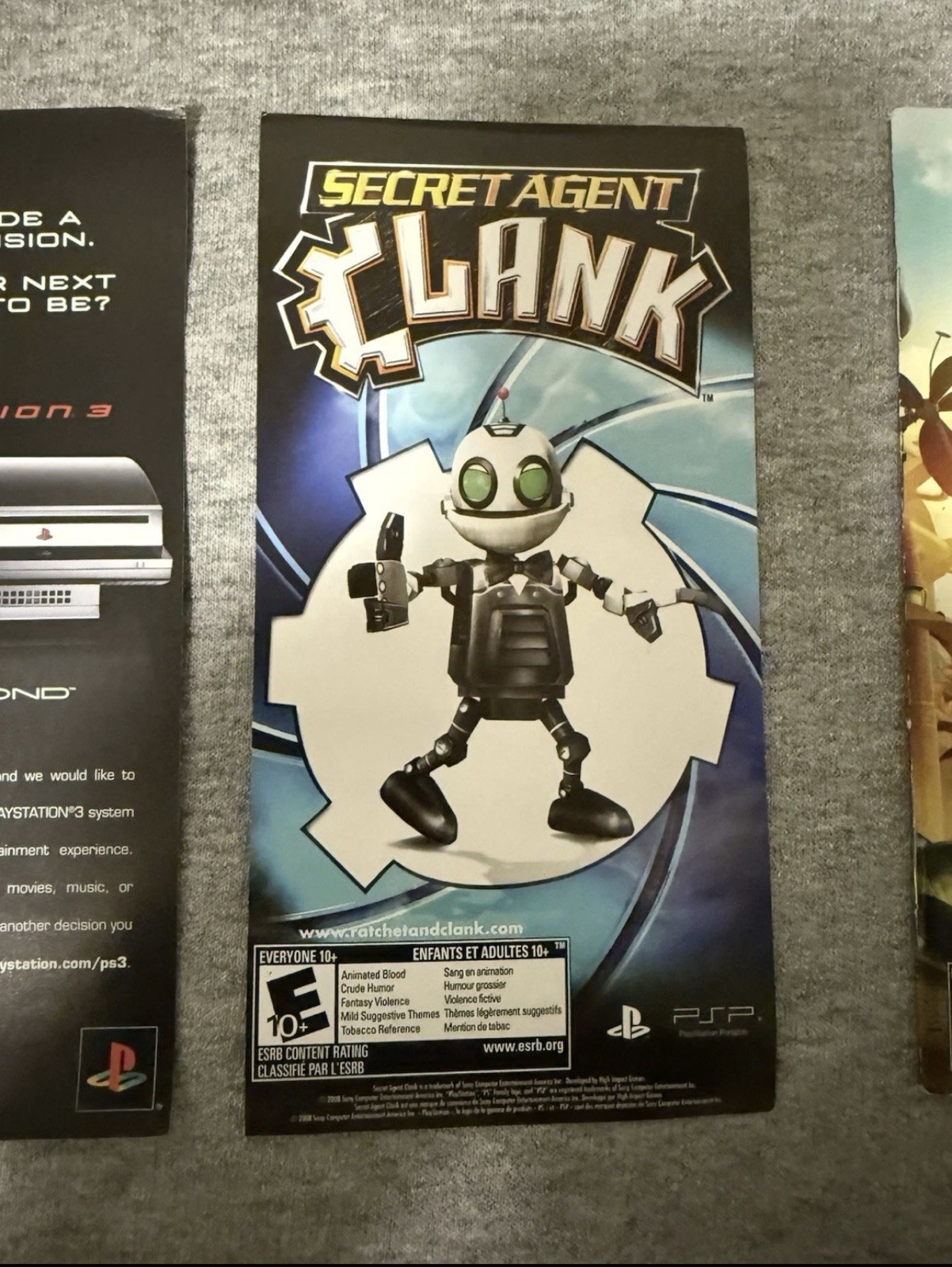 Sony PSP-3000 Silver Ratchet & Clank Size Matters Entertainment Pack Wi-Fi 1GB