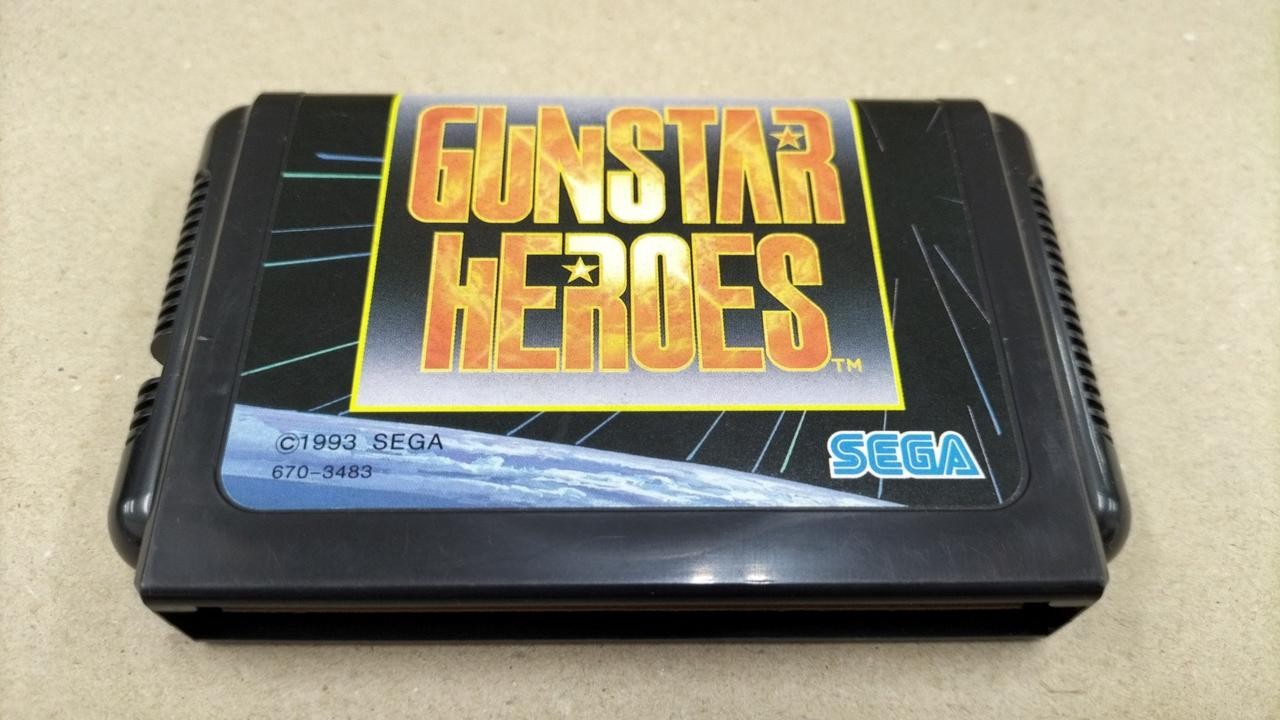 SEGA Mega Drive G-4103 Gunstar Heroes Classic Action Game Cartridge