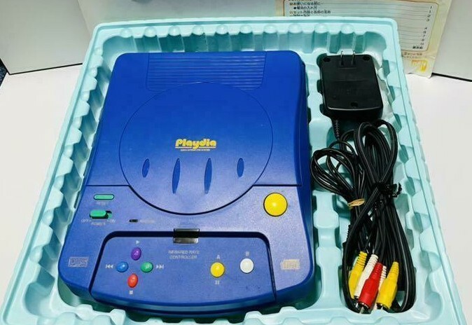 Bandai Playdia Game Console CD-ROM Drive Interactive system Super rare vintage