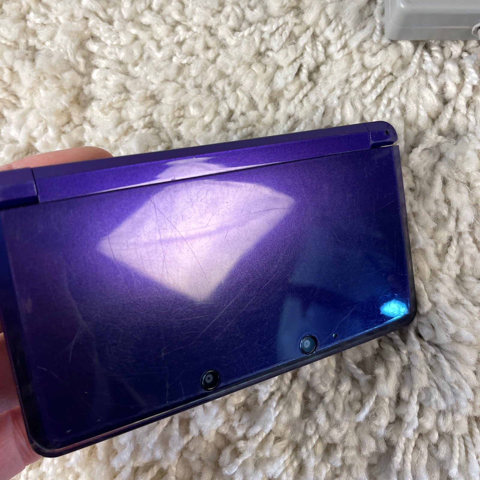 Nintendo 3DS Midnight Purple Handheld Console System CTR-001 Tested