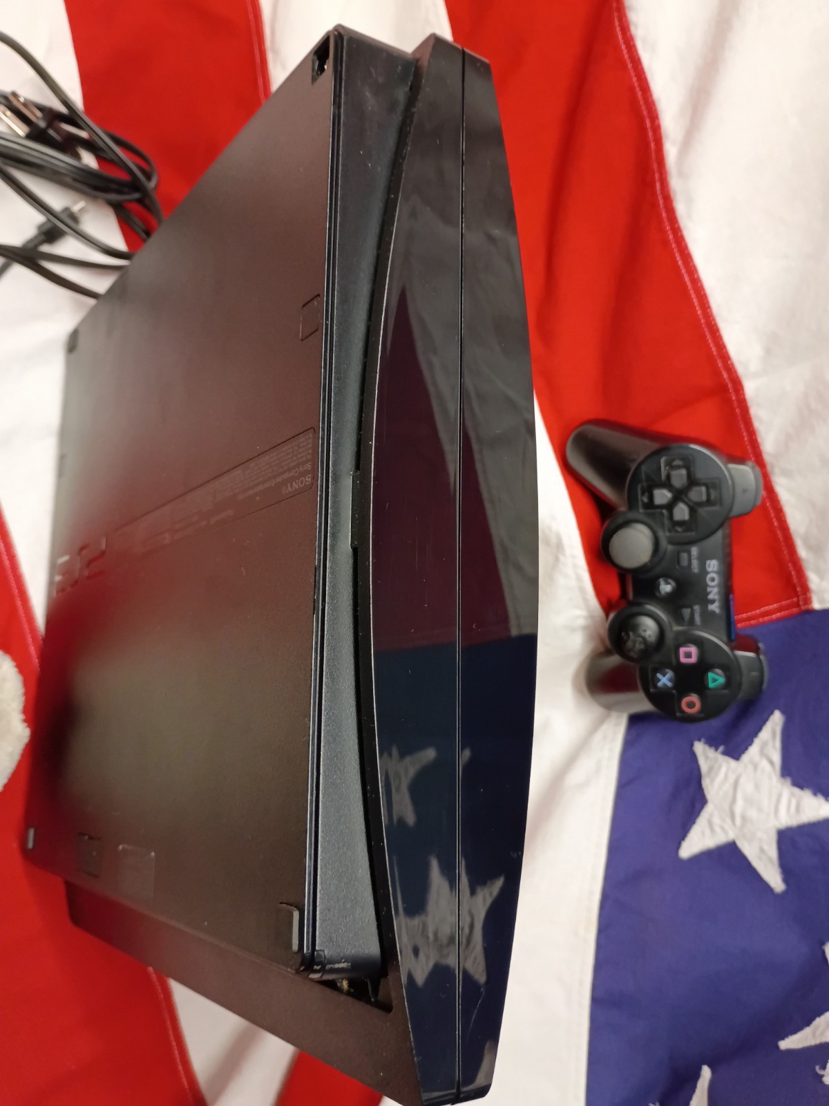 Sony PlayStation 3 Slim Launch Edition Black Console Tested Working