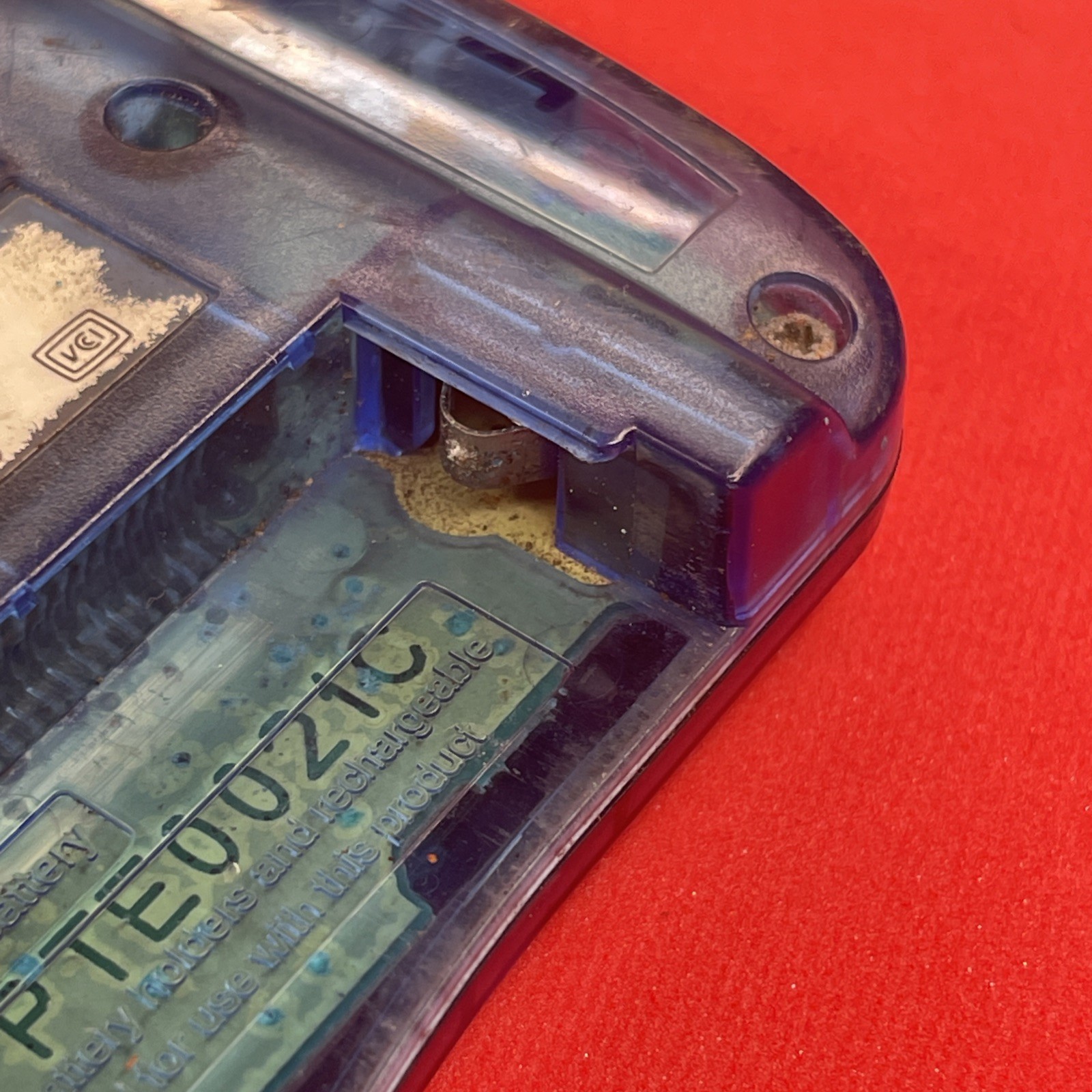 Bandai Wonderswan Clear Blue SW-001 for Parts or Repair
