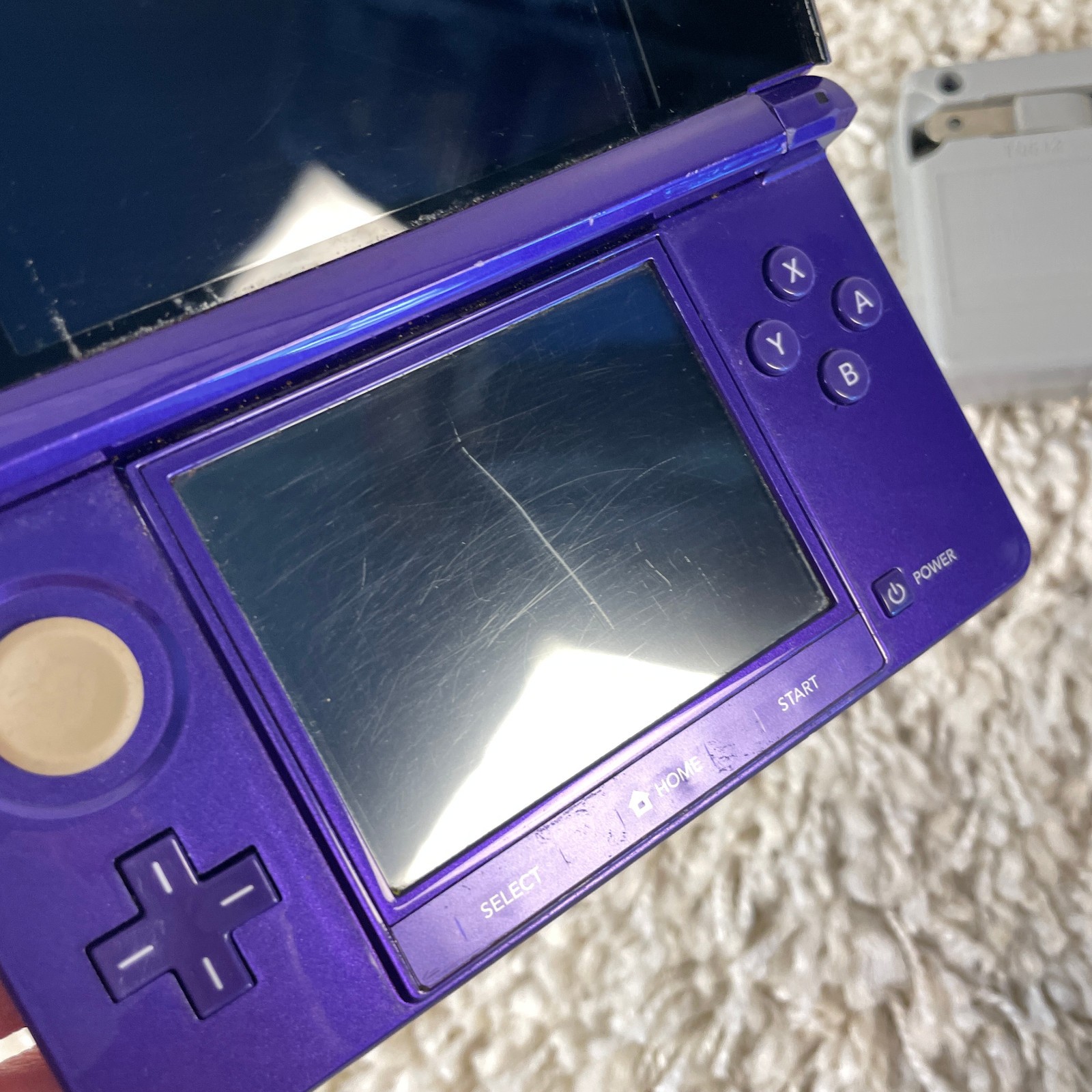 Nintendo 3DS Midnight Purple Handheld Console System CTR-001 Tested