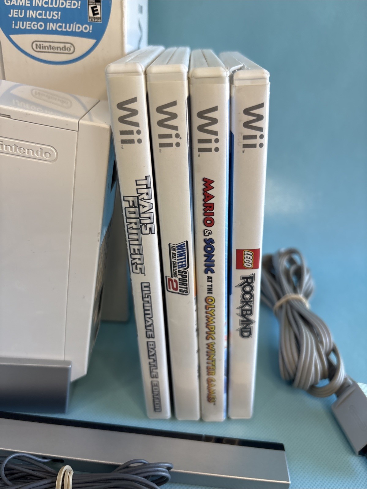 Nintendo Wii Console Complete Sports + Kart Bundle w/ Wheel 2 Controller – WORKS
