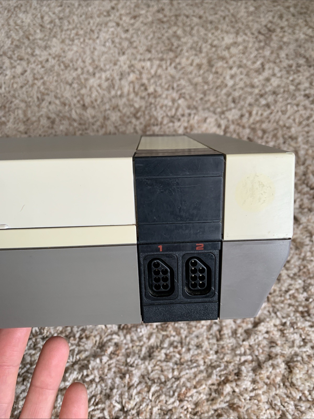 Original Nintendo NES Console w/ Super Mario Duck Hunt Game ONLY! Works – READ!