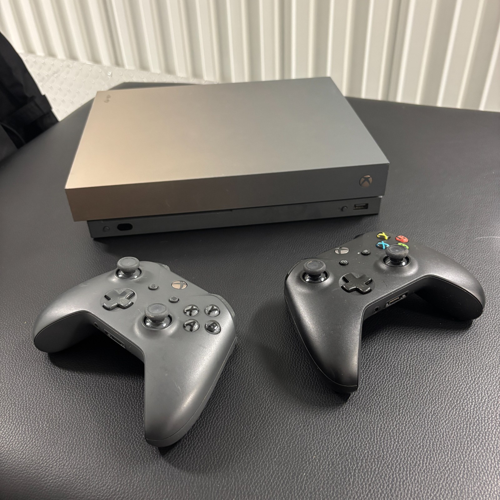 Xbox One X 1TB Gold Rush Special Edition Console plus 2 Controllers