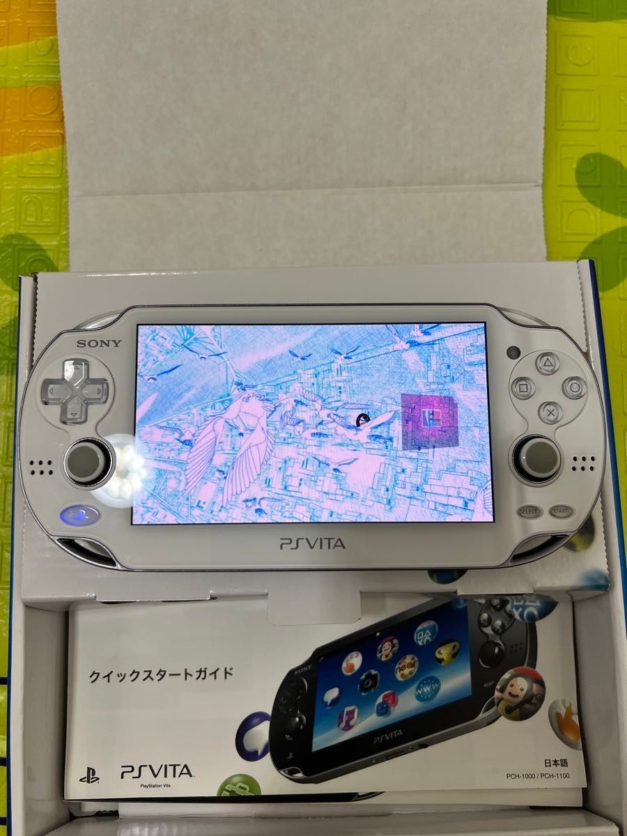 Excellent PS Vita PCH-1100 Sony Playstation complete Set Console White