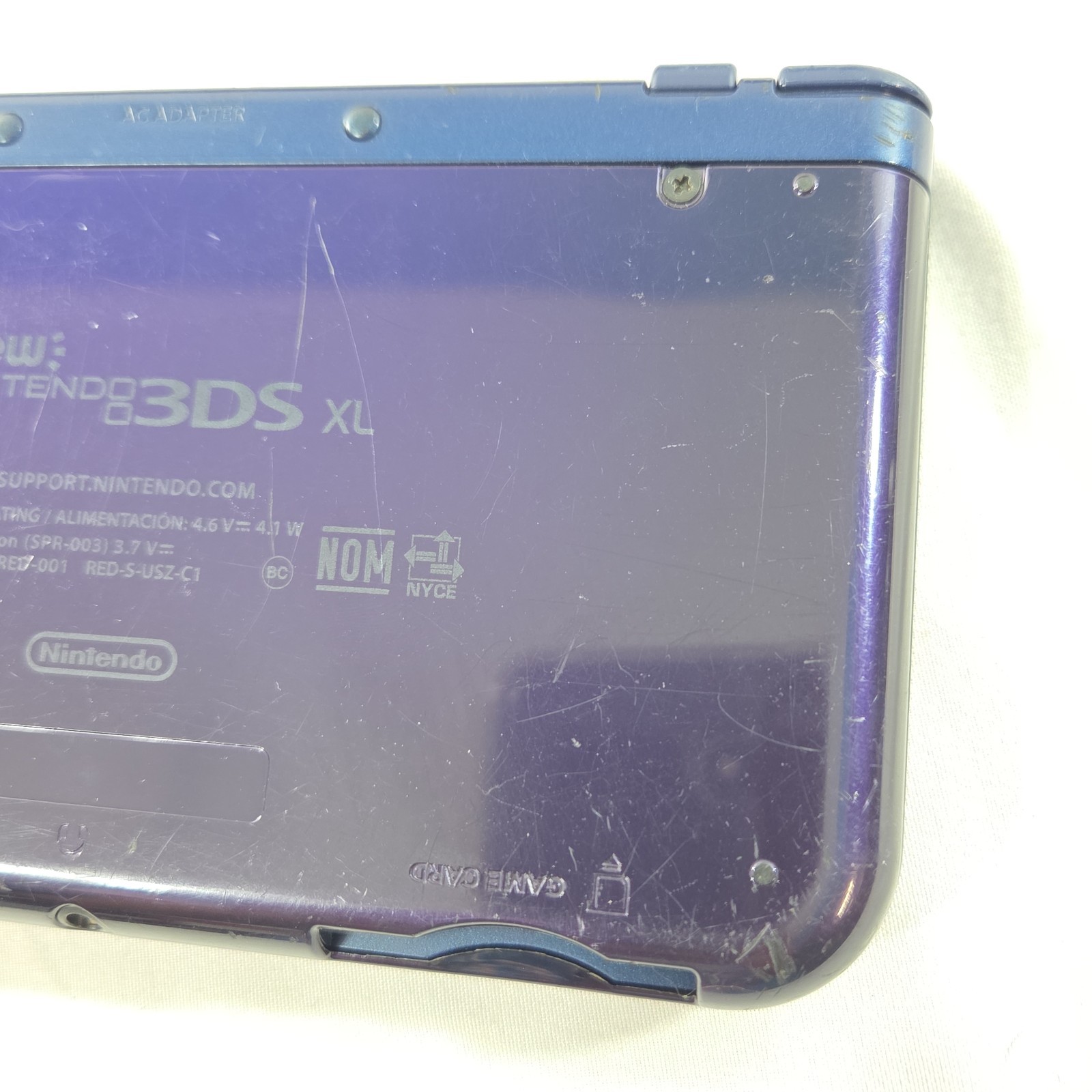 Nintendo 3DS XL Galaxy Edition Handheld System FOR PARTS OR REPAIR ONLY READ