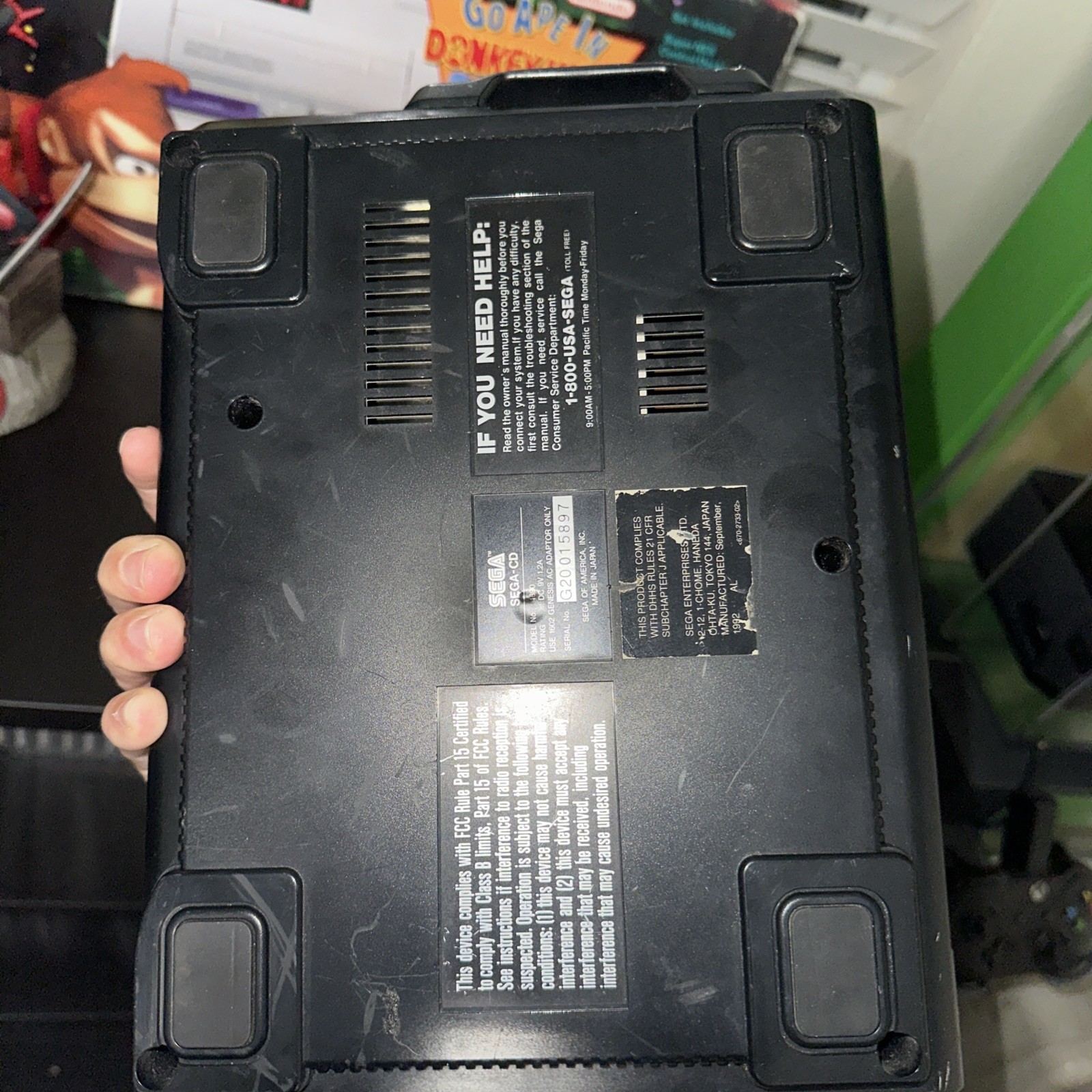 Not Working Sega CD Model 1 Console Only! PARTS ONLY *READ*