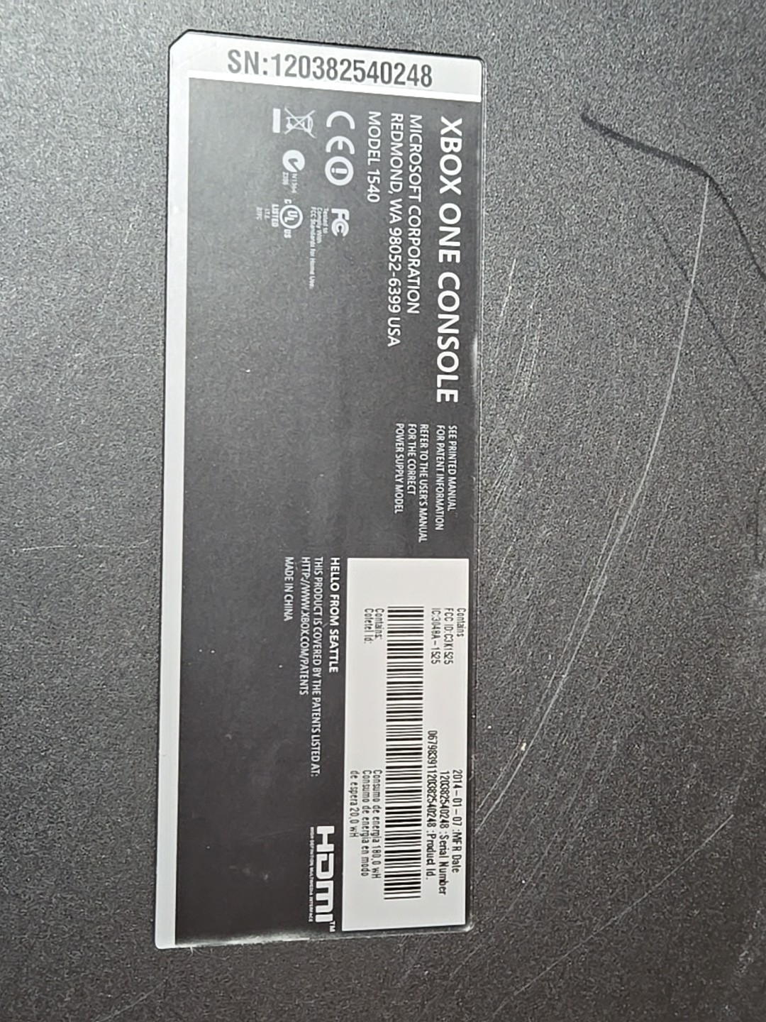 Microsoft Xbox One 500gb – Black with Motion Kinect (Tested Working) 6 Games