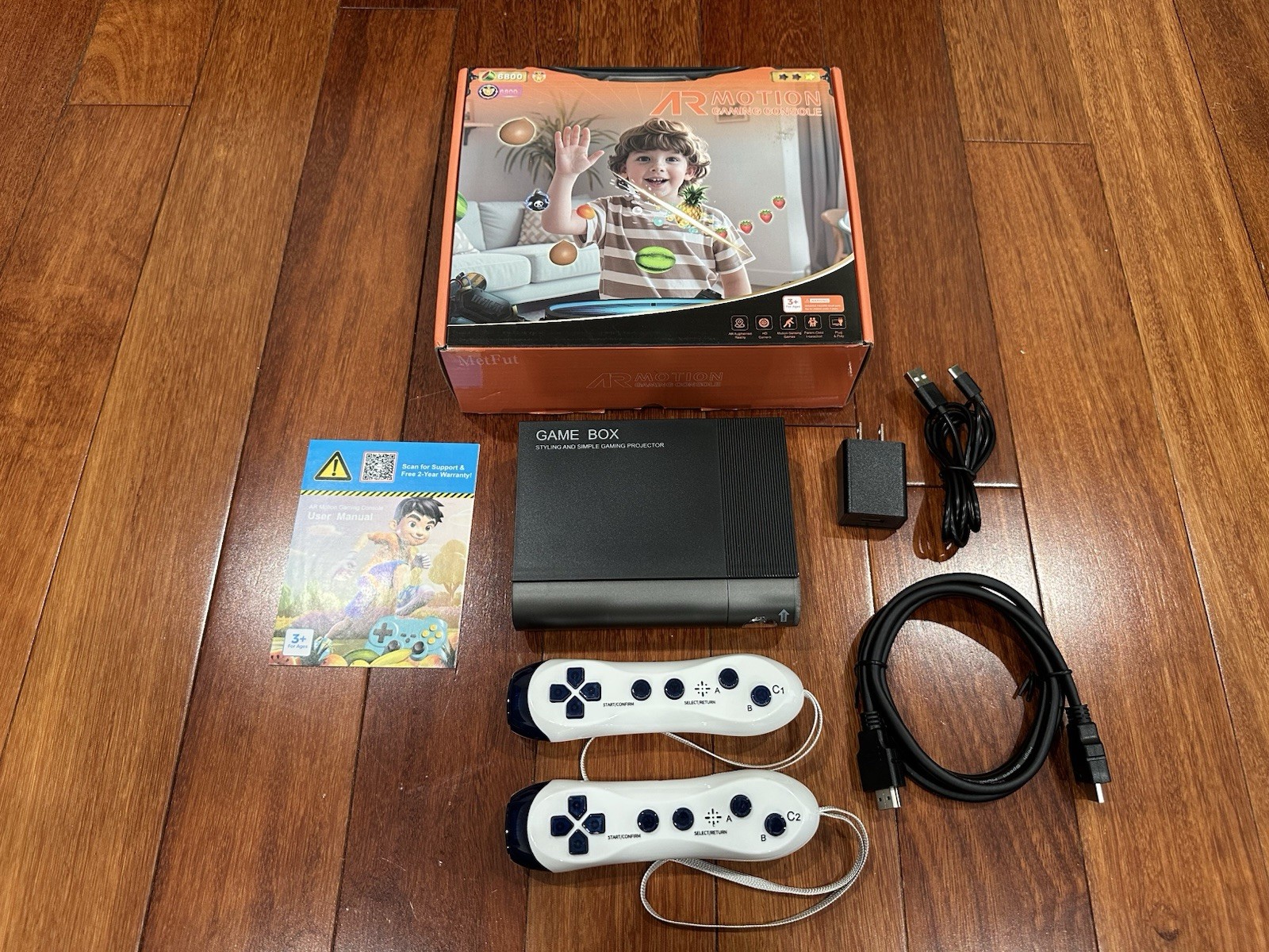 AR Motion Gaming Console Plug & Play Video Game System for Kids & Family Fun