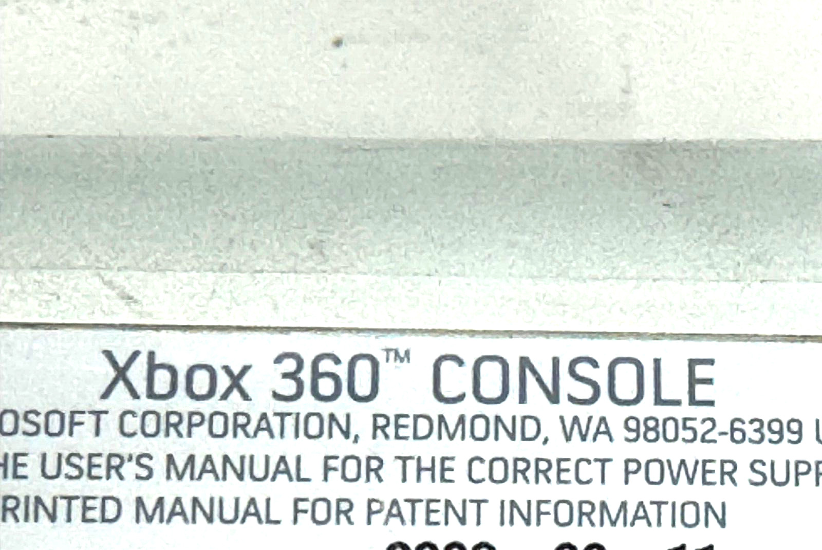 Microsoft XBOX 360 CONSOLE