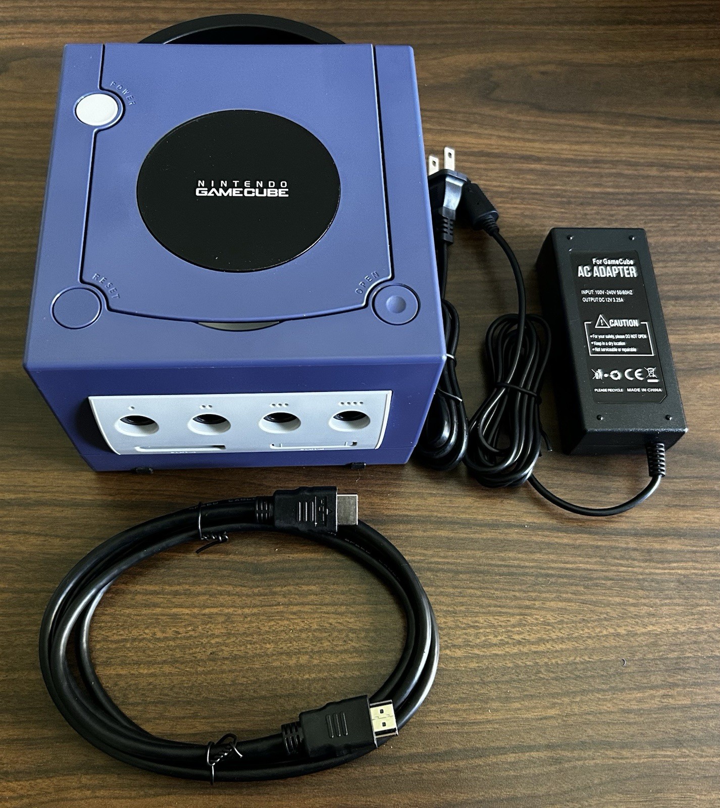 Nintendo GameCube Console INDIGO PURPLE – HDMI Mod Pluto Llx 1-4 controller