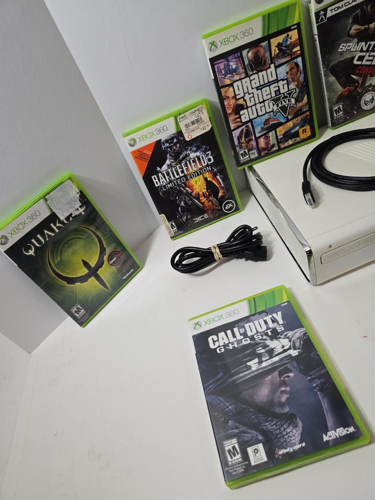 XBox 360 Slim 250GB Console 8 GAME MEGA BUNDLE! CLEAN/TESTED! SHIPS FREE 🔥